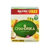 Chandrika Ayurvedic Soap Buy 3 Bar of 125 g and Get 75 g Bar Free