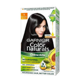 Garnier Color Natural Cream Hair Color Shade I Natural Black (70ml + 60) g Pack