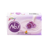 Godrej No.1 Soap with Lavender & Milk Cream 100 g - Buy 4 Get 1 Free Pack