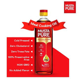 MustaPure Kachi Ghani Mustard Oil 1 Litre & 5 Litre Pack