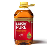 MustaPure Kachi Ghani Mustard Oil 1 Litre & 5 Litre Pack
