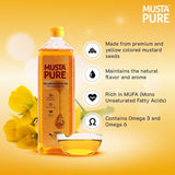 MustaPure Yellow Mustard Oil - 1 L