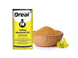 Oreal Yellow Mustard Oil Cold Pressed 5 Litre Pack