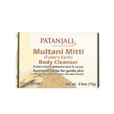 Patanjali Multani Mitti Body Cleanser Soap 75 g & 4 Bars of 75 g Pack