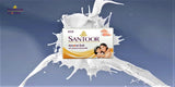 Santoor Almond Soft Soap with Sandal & Almond Milk - 100 g Bar & (100 g Bar x 4) Pack