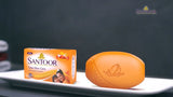 Santoor Total Skin Soap with Sandal & Turmeric - 100 g Bar & (100 g Bar x 4) Pack