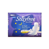 Stayfree Dry Max All Night Ultra Dry Sanitary Pads with Wing XL Size - 7 N, 14 N, 28 N, & 42 N Pads
