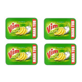 Vim Dishwash Bar Maha Tub with Power of 100 Lemons, 500 g with Scrubber, Pack of 4 Tubs