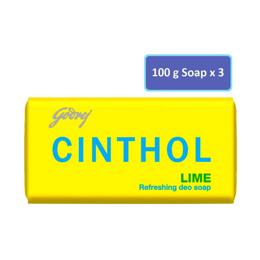 Cinthol Lime Soap 100 g (Pack of 3 Soaps)