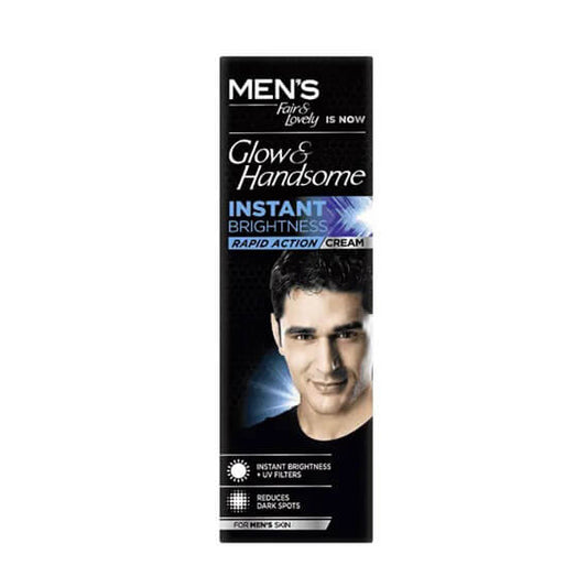 Glow and Handsome  Instant Brightness Rapid Action Men Face cream 25 g & 50 g Pack