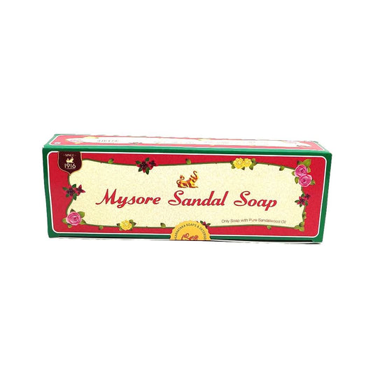 Mysore Sandal Soap with Pure Sandalwood Oil - 450 g - Pack of 3 of 150 g Soap