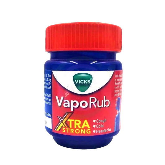 Vicks Vaporub Xtra Strong Oinment - For Relief from Cough & Cold Related Symptoms - 50 ml Pack