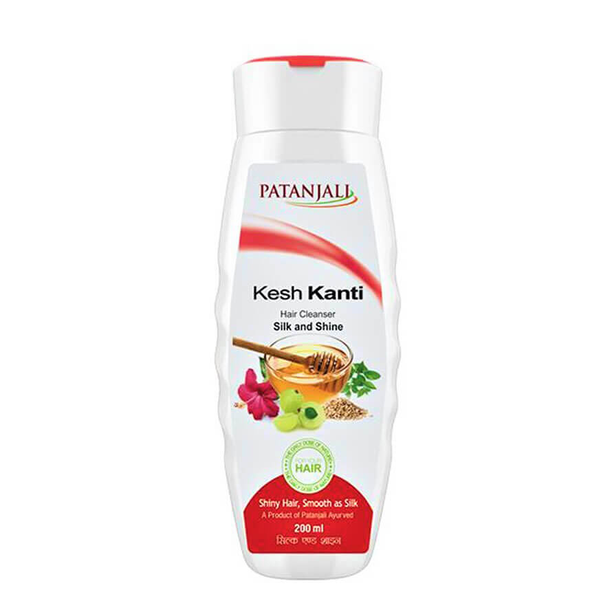 Buy Patanjali Kesh Kanti Hair Cleanser with Silk & Shine 200 ml & 450 ml  online at the lowest price in Delhi
